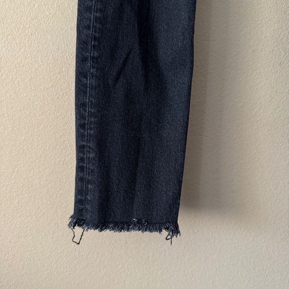 Reformation High Waist Skinny Faded Black Destroyed Jeans Size 26 - Picture 7 of 13